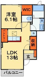 アジャート　ビブレIIIの物件間取画像